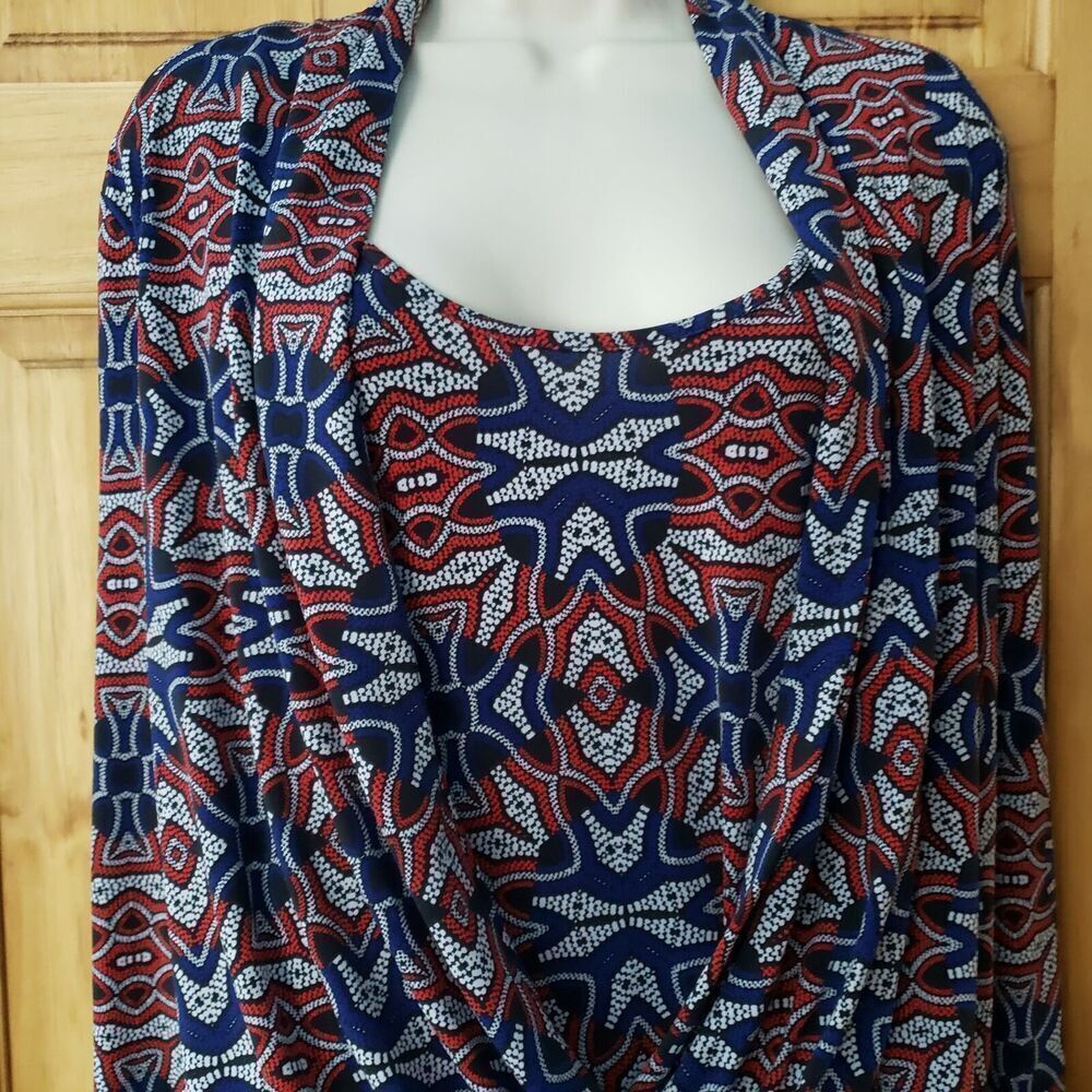 Vintage Anne Klein Pullover 2 For 1 Blouse Long Sleeves
